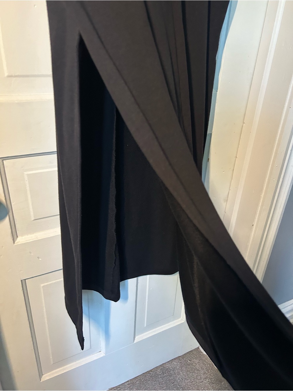 Athleta Black Midi Sweathirt Dress - Picture 4 of 4